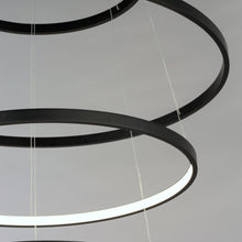 Load image into Gallery viewer, Groove LED Multi Tier Chandelier in Detail.
