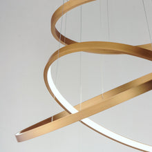 Load image into Gallery viewer, Groove LED Multi Tier Chandelier in Detail.
