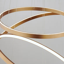 Load image into Gallery viewer, Groove LED Multi Tier Chandelier in Detail.
