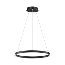 Load image into Gallery viewer, Groove LED Pendant Light in 235-Inch/Black.
