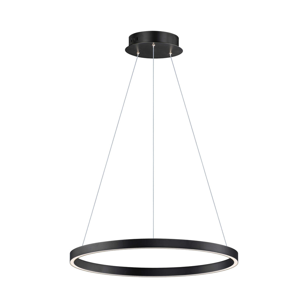 Groove LED Pendant Light in 235-Inch/Black.