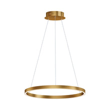 Load image into Gallery viewer, Groove LED Pendant Light in 235-Inch/Gold.
