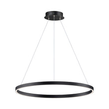 Load image into Gallery viewer, Groove LED Pendant Light in 315-Inch/Black.
