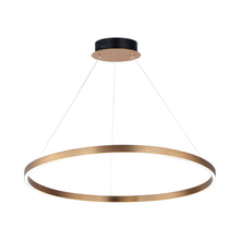 Load image into Gallery viewer, Groove LED Pendant Light in 315-Inch/Gold.
