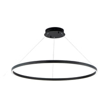 Load image into Gallery viewer, Groove LED Pendant Light in 395-Inch/Black.

