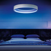 Load image into Gallery viewer, iCorona LED Smart Pendant Light in bedroom.
