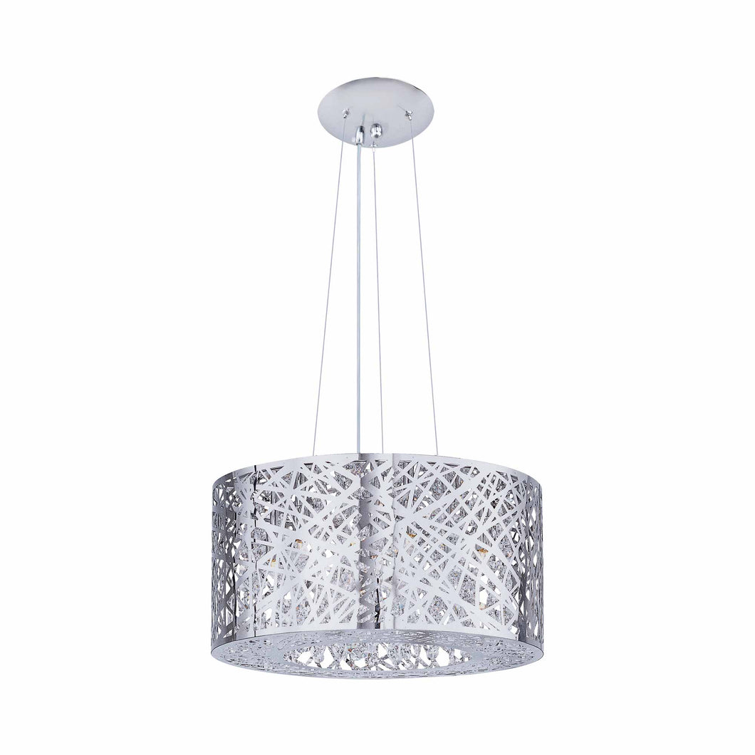 Inca Pendant Light in 7-Light/Polished Chrome.