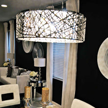 Load image into Gallery viewer, Inca Pendant Light in dining room.
