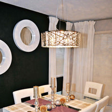 Load image into Gallery viewer, Inca Pendant Light in dining room.
