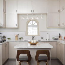 Load image into Gallery viewer, Larmes Linear Pendant Light in kitchen.
