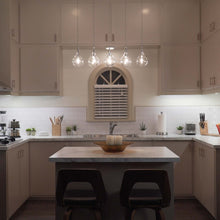 Load image into Gallery viewer, Larmes Linear Pendant Light in kitchen.
