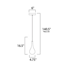 Load image into Gallery viewer, Larmes Pendant Light - line drawing.
