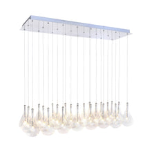 Load image into Gallery viewer, Larmes Rectangle Linear Pendant Light in Detail.
