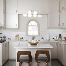 Load image into Gallery viewer, Puffs Linear Pendant Light in kitchen.
