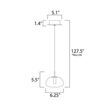 Load image into Gallery viewer, Puffs Pendant Light - line drawing.
