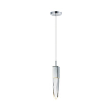 Load image into Gallery viewer, Quartz LED Mini Pendant Light in Polished Chrome.
