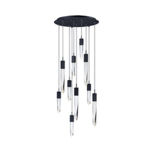 Load image into Gallery viewer, Quartz LED Multi-Light Pendant Light in 10-Light/Polished Chrome.
