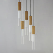 Load image into Gallery viewer, Reeds LED Multi Light Pendant Light in Detail.
