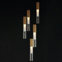 Load image into Gallery viewer, Reeds LED Multi Light Pendant Light in Detail.
