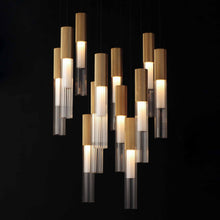 Load image into Gallery viewer, Reeds LED Multi Light Pendant Light in Detail.
