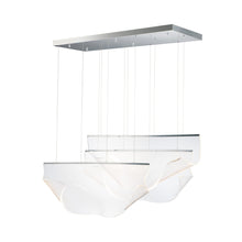 Load image into Gallery viewer, Rinkle LED Linear Pendant Light in Polished Chrome (3-Light).
