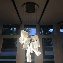 Load image into Gallery viewer, Rinkle LED Multi Light Pendant Light in hallway.
