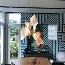 Load image into Gallery viewer, Rinkle LED Multi Light Pendant Light in dining room.
