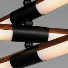 Load image into Gallery viewer, Rollo LED Linear Pendant Light in Detail.
