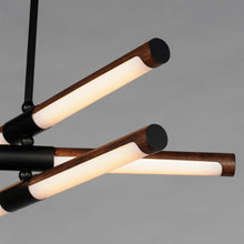 Load image into Gallery viewer, Rollo LED Linear Pendant Light in Detail.
