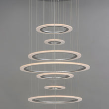 Load image into Gallery viewer, Saturn II LED Chandelier in Detail.
