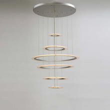 Load image into Gallery viewer, Saturn II LED Chandelier in Detail.
