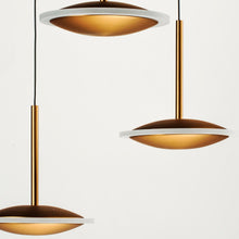 Load image into Gallery viewer, Saucer LED Multi Light Pendant Light in Detail.
