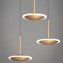 Load image into Gallery viewer, Saucer LED Multi Light Pendant Light in Detail.
