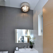 Load image into Gallery viewer, Sense Flush Mount Ceiling Light in bathroom.
