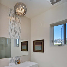 Load image into Gallery viewer, Sense Flush Mount Ceiling Light in bathroom.
