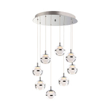 Load image into Gallery viewer, Swank LED Multi-Light Pendant Light in 8-Light/Polished Chrome.
