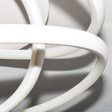 Load image into Gallery viewer, Twisted LED Flush Mount Ceiling Light in Detail.
