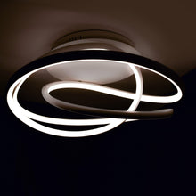 Load image into Gallery viewer, Twisted LED Flush Mount Ceiling Light in Detail.
