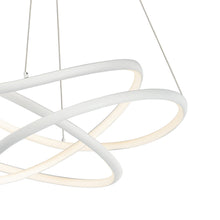 Load image into Gallery viewer, Twisted LED Pendant Light in Detail.
