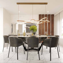 Load image into Gallery viewer, Unity LED Linear Pendant Light in dining room.
