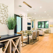 Load image into Gallery viewer, Unity LED Linear Pendant Light in dining room.
