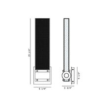 Load image into Gallery viewer, Admiral 1-Light Outdoor LED Wall Light - line drawing.
