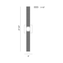 Load image into Gallery viewer, Admiral LED Wall Light - line drawing.
