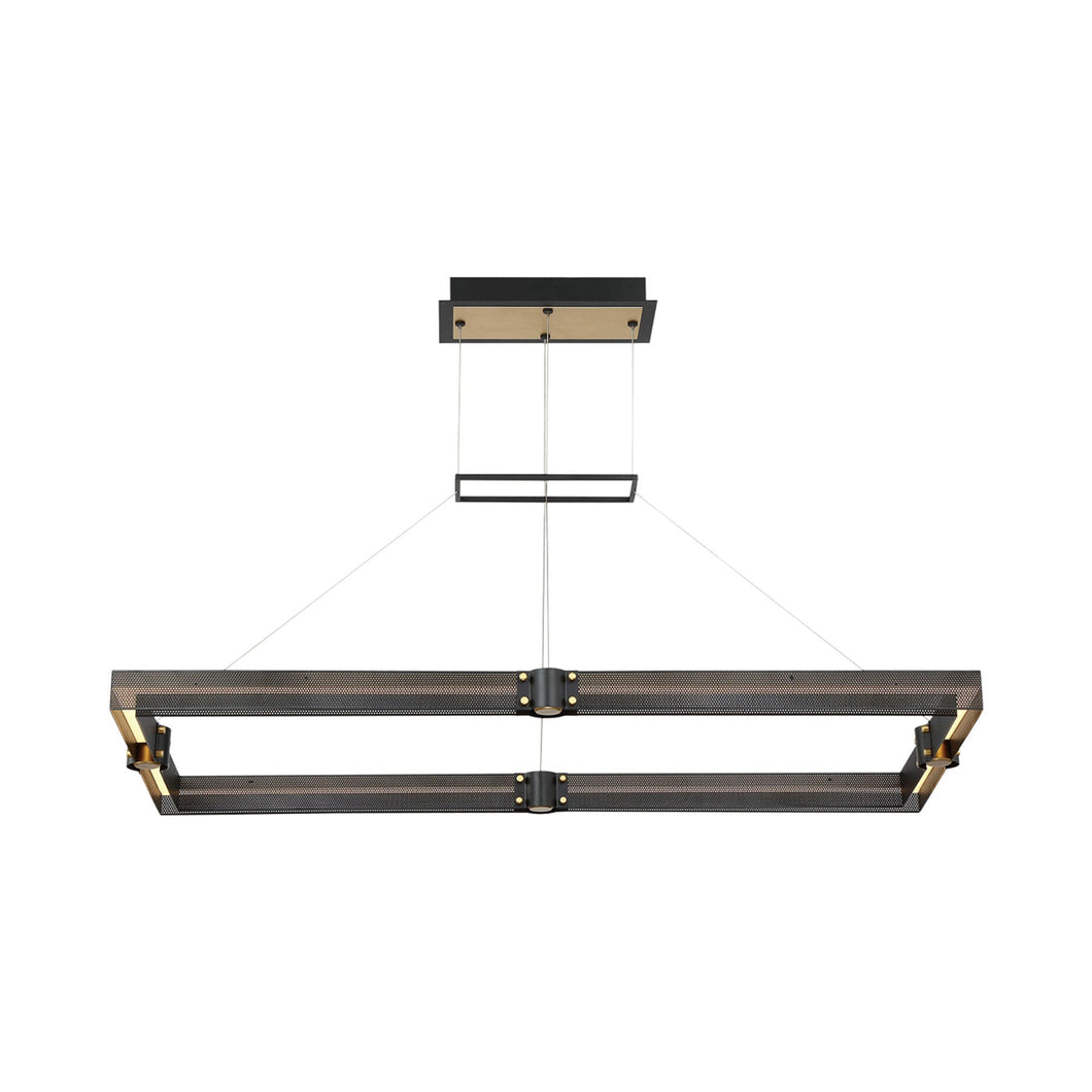 Admiral Rectangular LED Chandelier (1-Tier).