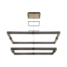Load image into Gallery viewer, Admiral Rectangular LED Chandelier (2-Tier).
