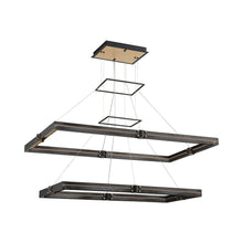 Load image into Gallery viewer, Admiral Rectangular LED Chandelier in Detail.
