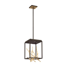 Load image into Gallery viewer, Aerie LED Square Chandelier in Bronze/Gold.
