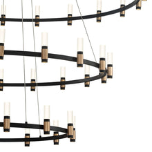 Load image into Gallery viewer, Albany LED Multi Tiered Chandelier in Detail.
