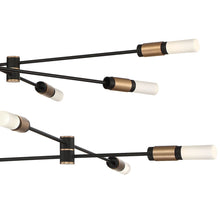 Load image into Gallery viewer, Albany LED Sputnik Chandelier in Detail.
