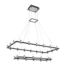 Load image into Gallery viewer, Altamont LED Rectangular Chandelier in Detail.
